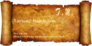 Tarnay Magdolna névjegykártya
